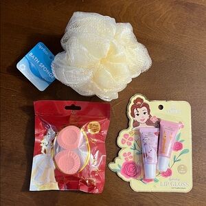 BELLE Disney Princess Lip Gloss and Bath Set
